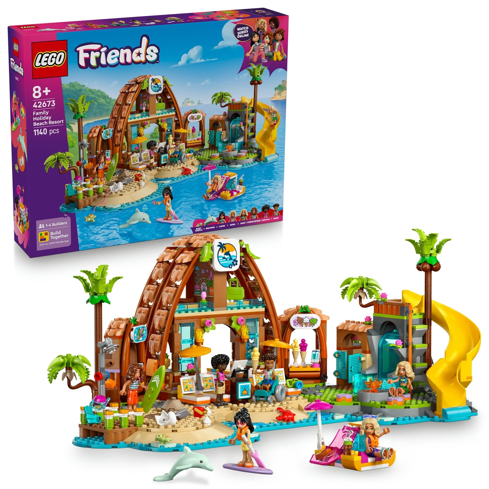 LEGO® Friends Family Holiday Beach Resort Building Set