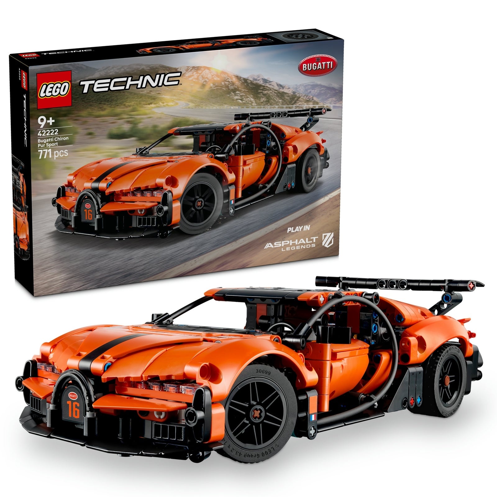 LEGO Technic Bugatti Chiron Pur Sport Hypercar Toy