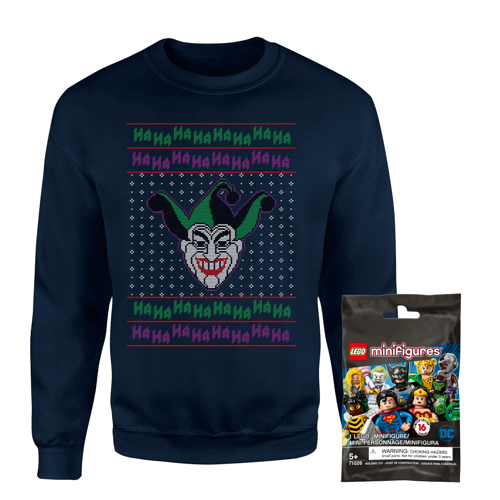 DC Sweatshirt & Lego Minifigure Bundle - Women's - XXL